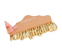 Boucles d'oreilles modernes en résine abstraite, accessoire pour un usage quotidien ou des occasions spéciales, bijoux élégants et polyvalents, accessoires tendance pour femme, One Size, Comme décrit