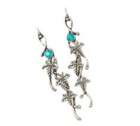 Boucles d'oreilles modernes ornées de cristaux avec motif de feuilles confortables sur le thème des plantes pour un usage quotidien et les fêtes, taille unique, Comme décrit, Comme décrit.