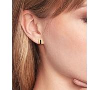 Boucles d'oreilles modernes plaquées or avec cristaux Layered 2780844