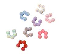 Boucles d'oreilles modernes pour oreilles non percées - Élégante - Texture en résine - Convient pour les jeunes femmes tendance - Pince à fleur filetée, taille unique, Comme décrit, Comme décrit.