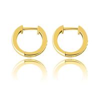 Boucles d'oreilles Moisanite Silver Silver en or 14K sur S925, boucles d'oreilles circulaires de style hip-hop, un choix à la mode pour les pionniers ou les événements spéciaux