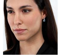 Boucles d'oreilles MORELLATO en Argent 925/1000 Blanc et Oxyde Bleu