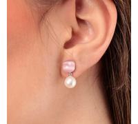 Boucles d'oreilles MORELLATO en Argent 925/1000 Blanc et Perle de Culture Rose