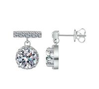 Boucles d'oreilles Mosan en argent sterling avec petits pompons ronds pour femme, Métal