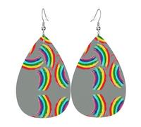 Boucles D'Oreilles Motif Rainbow Pride Pour L'Égalité Des Droits Des Homosexuels Pendante De Goutte Décorations Rétro Larme Balancent Boucles D'Oreilles, Pour Femmes, Wedding, Ouple