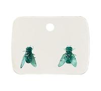 Boucles d'oreilles mouche réalistes, boucles d'oreilles abstraites en forme de mouche domestique, simulation mini boucles d'oreilles personnalisées, boucles d'oreilles animaux simulées à la farce