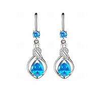 Boucles d'oreilles multicolores, nouvelles boucles d'oreilles brillantes en zircon pour femme, grandes, moyennes et longues, boucles d'oreilles pendantes pavées de cuivre, taille unique, Cuivre, Pas