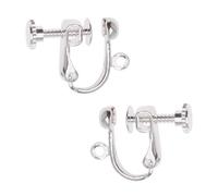 Boucles d'oreilles non perc es vis Beadaholique Paire de boucles d'oreilles argent es