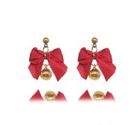 Boucles d'oreilles nœud boule rouge - Boucles d'oreilles Noël et Nouvel An Rouge, One Size, Acrylique, Pas de gemme