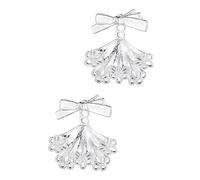 Boucles d'oreilles nœud papillon élégant avec revêtement en dentelle pour femmes Fait à la main Tous les jours Crampons de loisirs légers Accessoires confortables Femmes Bijoux fantaisie