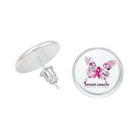 Boucles d'Oreilles Octobre Rose Léger Confortable pour La Sensibilisation Au Cancer Du Sein Cadeau Soutien Aux Survivantes Accessoires Solidaire de Sensibilisation pour Événements Caritatifs