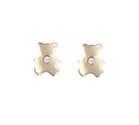 Boucles d'Oreilles Ourson - Or Jaune et Diamant - Enfant