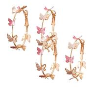 Boucles d'oreilles papillon valse, bijoux créoles papillon multicolores, grands créoles délicats, grands créoles délicats, accessoires de robe, boucles d'oreilles gracieuses polyvalentes, cadeaux de