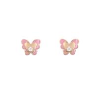 Boucles d'Oreilles Papillons - Or Jaune - Enfant