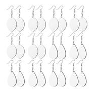 Boucles D'oreilles par Sublimation, Kit Manuel pour Garçon et Filles | Création Artisanale, Transfert Thermique, Pendentifs Goutte et Feuille, Métal Blanc, Loisirs Créatifs