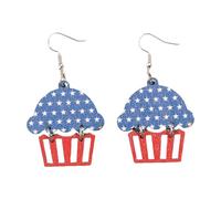 Boucles d'oreilles patriotiques avec une touche vintage unique Boucles d'oreilles parfaites pour célébrer notre héritage 4 juillet Boucles d'oreilles en tarte creuse