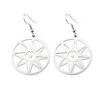 Boucles d'oreilles pendantes à triple spirale, symbole irlandais celtique | Bijou à breloques d'inspiration celtique mystique, accessoire symbolique irlandais ancien, cadeau de vacances et souvenir