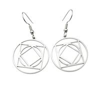Boucles d'oreilles pendantes à triple spirale, symbole irlandais celtique | Bijou à breloques d'inspiration celtique mystique, accessoire symbolique irlandais ancien, cadeau de vacances et souvenir