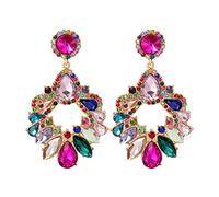 Boucles d'oreilles pendantes asymétriques personnalisées et créatives en raphia, petites, fines et polyvalentes.