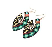 Boucles d'oreilles pendantes asymétriques personnalisées et créatives en raphia, petites, fines et polyvalentes.