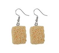 Boucles d'oreilles pendantes créatives instantanées pour femmes en résine, bijoux drôles pour anniversaire, bijoux grenade, taille unique, Plastique, Pas de gemme
