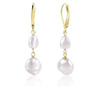 Boucles d'oreilles pendantes doubles pour femmes, boucles d'oreilles pendantes irrégulières, One Size