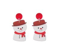 Boucles d'oreilles pendantes drôles en acrylique Père Noël bonhomme de neige boucles d'oreilles pendantes mode dessin animé Noël boucles d'oreilles pendantes boucles d'oreilles de fête boucles