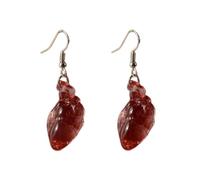 Boucles d'oreilles pendantes élégantes en forme de cœur battant - Style gothique - Pour toutes les occasions, taille unique, Comme décrit, Comme décrit.