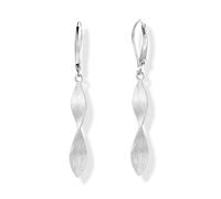 Boucles d'oreilles pendantes élégantes en spirales imprimées avec crochet en spirales géométriques, bijoux uniques pour elle, taille unique, Comme décrit, Comme décrit.