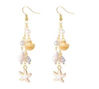 Boucles d'oreilles pendantes élégantes sur le thème de l'océanique - Bijoux nautiques portables en alliage - Pour tous les jours - Élégantes boucles d'oreilles en alliage - Cadeaux tendance, taille