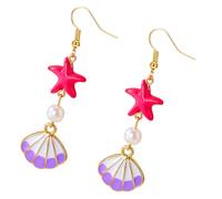 Boucles d'oreilles pendantes élégantes sur le thème de l'océanique - Bijoux nautiques portables en alliage - Pour tous les jours - Élégantes - Pour fête de plage, taille unique, Comme décrit, Comme