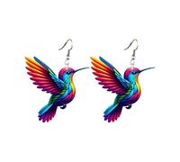 Boucles d'oreilles pendantes en acrylique 2D à la mode | Accessoire parfait pour le quotidien et les looks décontractés Clips d'oreilles pour enfants, taille unique, Acrylique, Pas de gemme