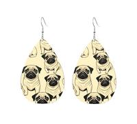 Boucles d'oreilles pendantes en acrylique en forme de goutte - Motif carlin - Légères et tendance, One Size, Acrylique, Pas de gemme