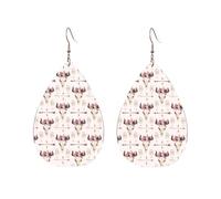 Boucles d'oreilles pendantes en acrylique en forme de goutte - Motif tête de mort - Légères et tendance, One Size, Acrylique, Pas de gemme
