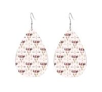 Boucles d'oreilles pendantes en acrylique en forme de goutte - Motif tête de mort - Légères et tendance, One Size, Acrylique, Pas de gemme