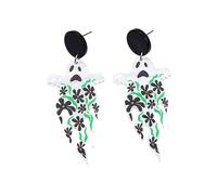 Boucles d'oreilles pendantes en acrylique pour Halloween, tête de mort fantôme, gouttes simples, bijoux pour femme, tête de mort suspendue, esprit floral, Einheitsgröße, comme décrit, Comme décrit