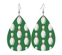 Boucles d'oreilles pendantes en cuir avec impression de billets de banque pour femme, petite amie, épouse, taille unique, Cuir