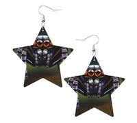 Boucles d'oreilles pendantes en cuir avec motif araignées tropicales et légères pour femmes et filles, taille unique, cuir, sans pierre précieuse