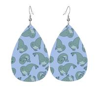 Boucles d'oreilles pendantes en cuir avec pendentif en forme de larmes, les lions sont mignons pour Noël, Halloween, femme, cadeaux de fête, pendentifs, femmes, amis, mariage