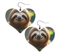 Boucles d'oreilles pendantes en cuir synthétique avec motif paresseux mon esprit, boucles d'oreilles pendantes légères en cuir pour femmes, mariages, fêtes, cérémonies, banquets, cadeaux