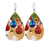 Boucles d'oreilles pendantes en cuir synthétique avec motif tongs sur une plage de sable - Pour femme - Légères, One Size, Cuir, Sodalite