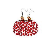 Boucles d'oreilles pendantes en cuir synthétique léger en forme de citrouille, tournesol, feuille d'érable et léopard - Pour femme et fille