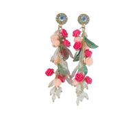 Boucles d'oreilles pendantes en forme de cascade