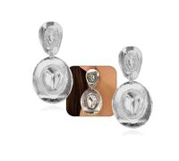 Boucles d'oreilles pendantes en forme de chapeau de cowboy occidental, vintage, plaqué or, grande et longue, boucles d'oreilles de cowgirl cool bijoux accessoires pour femme, Large, Acier allié, Pas
