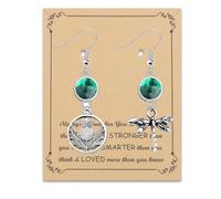 Boucles d'oreilles pendantes en forme de chardon d'Écosse - Cadeau pour les fans d'Outlander, Acier inoxydable