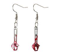 Boucles d'oreilles pendantes en forme de ciseaux pour femmes et filles avec imprimé sang gothique, boucles d'oreilles pour Halloween, ensemble de boucles d'oreilles tendance, taille unique, Métal, Pas