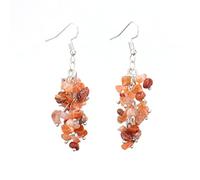 Boucles d'oreilles pendantes en forme de cœur pour femme Reiki avec crochet pour la Saint-Valentin avec boucles d'oreilles à tige en forme de vache, One Size, Pierre naturelle, Pas de pierre précieuse