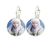 Boucles d'oreilles pendantes en forme de dôme en verre avec cabochon en verre Motif Harajuku Berserk Guts Eyes