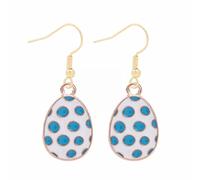 Boucles d'oreilles pendantes en forme de lapin mignon - Œuf de Pâques - Boucles d'oreilles de Pâques - Boucles d'oreilles créoles scintillantes pour femme, taille unique, Métal, Pas de pierre