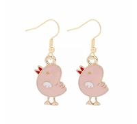 Boucles d'oreilles pendantes en forme de lapin mignon - Œuf de Pâques - Boucles d'oreilles de Pâques - Boucles d'oreilles créoles scintillantes pour femme, taille unique, Métal, Pas de pierre